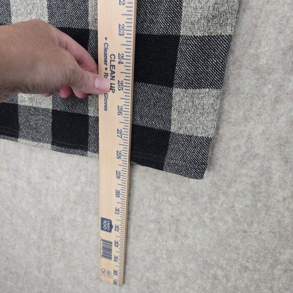 Womens 7th Ray Black & White Plaid Button-Detail Sweater Medium - Picture 5 of 6